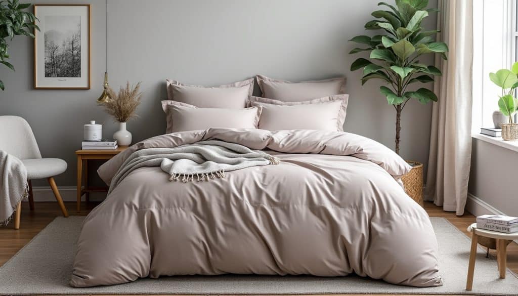 Taille housses de couette 2 personnes : le tableau complet
