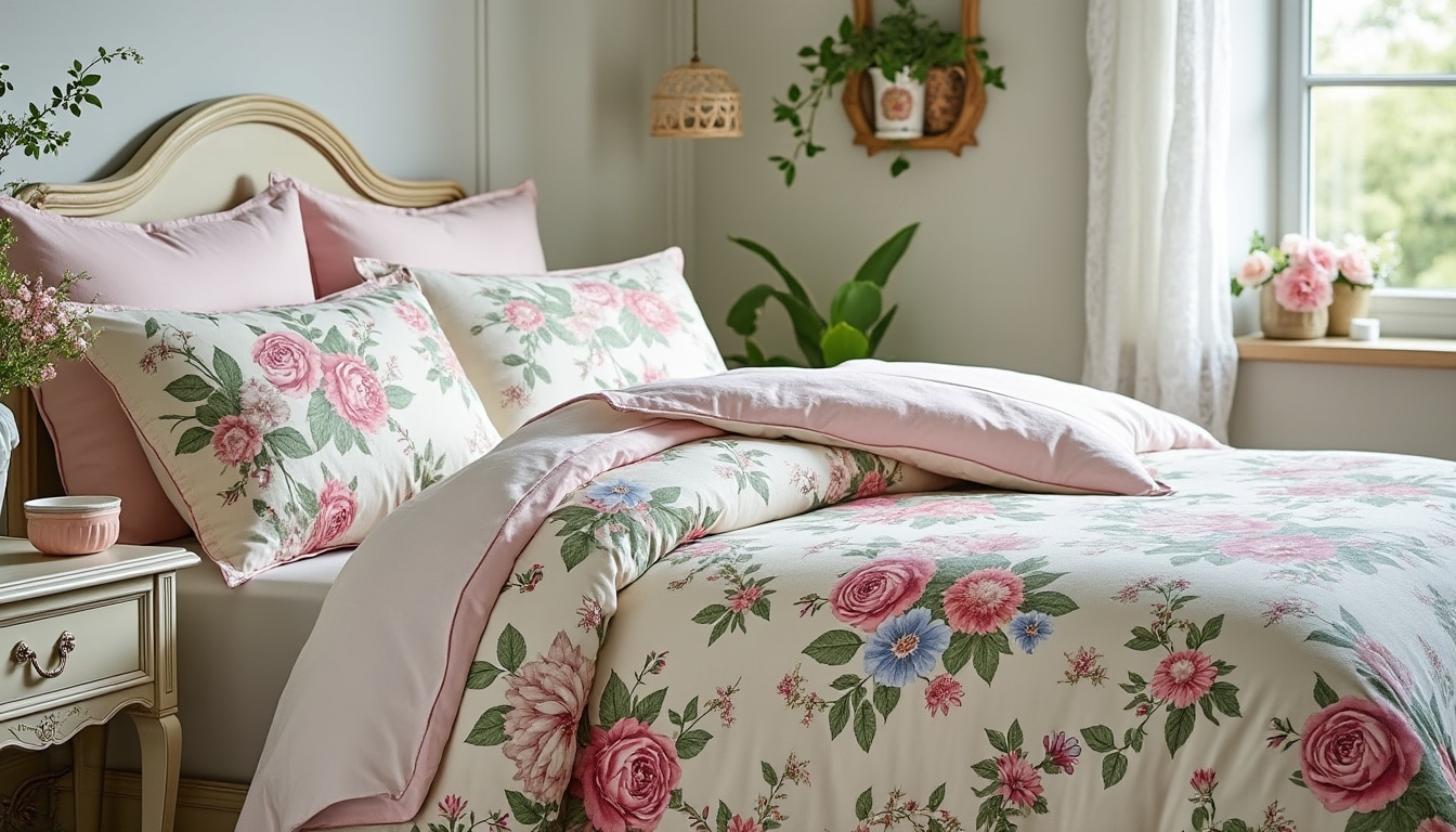 Housse de couette fleurie style anglais : à regarder avant
