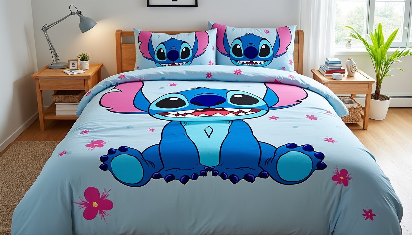 Housse de couette stitch 220X240 : le bon dimensionnement
