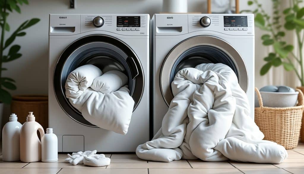 Laver une couette en machine : la bonne méthode et les erreurs