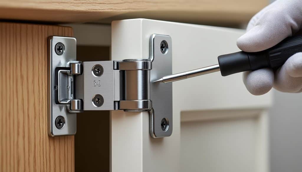 Reglage charniere porte cuisine avec amortisseur : ce que dit la règle
