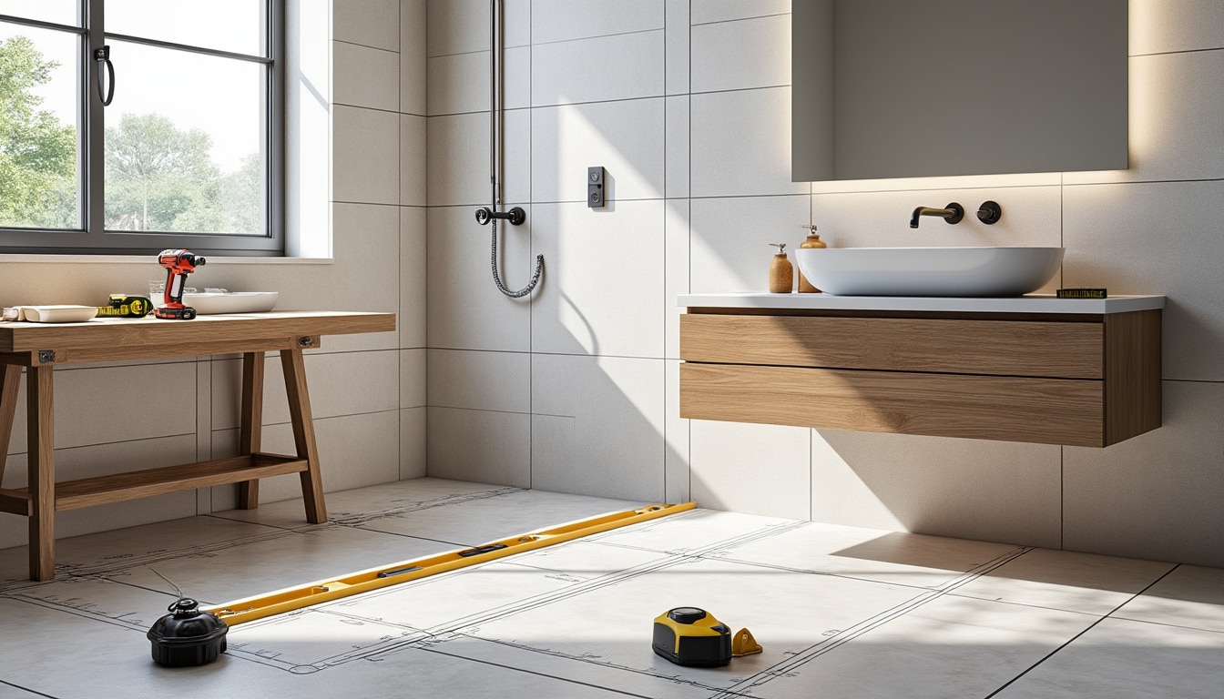 Sanijura meuble de salle de bain : à prévoir avant la pose